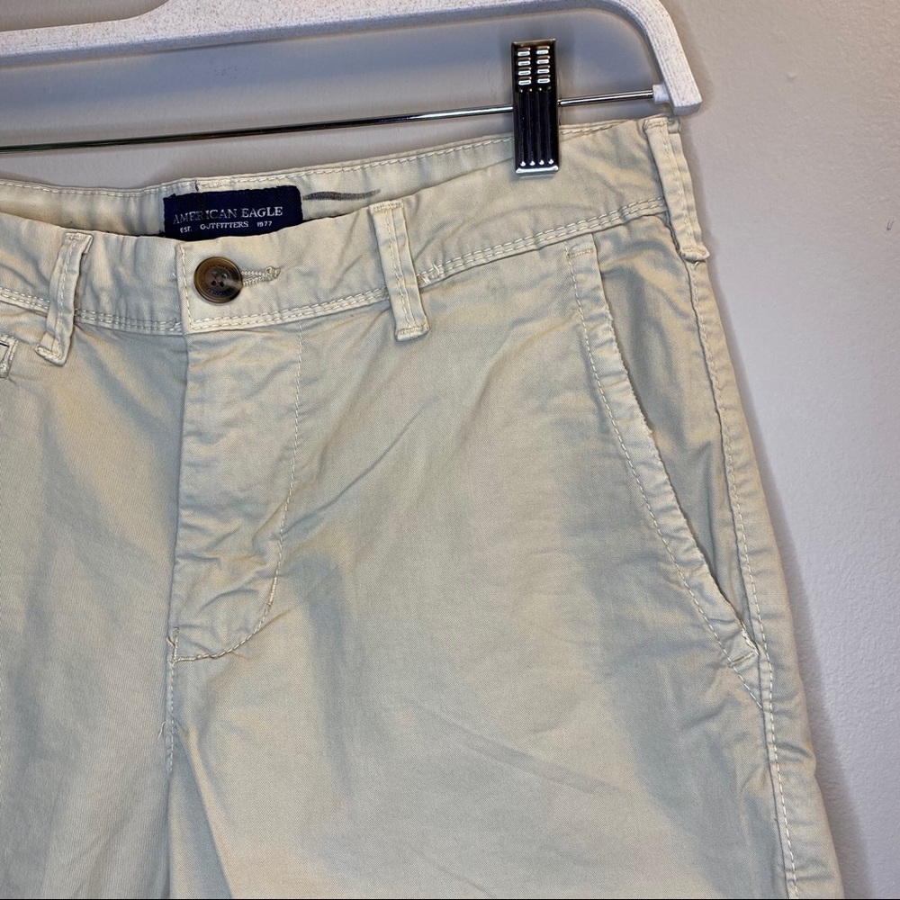 AEO Women’s Ne(x)t Level Flex Slim Khakis Short 26 - Picture 2 of 8